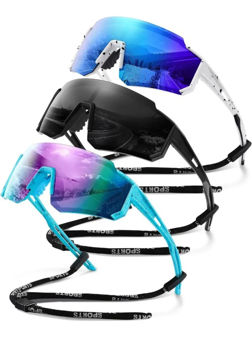 Lightweight Polarized Sport Sunglasses for Men & Women - UV Protection for